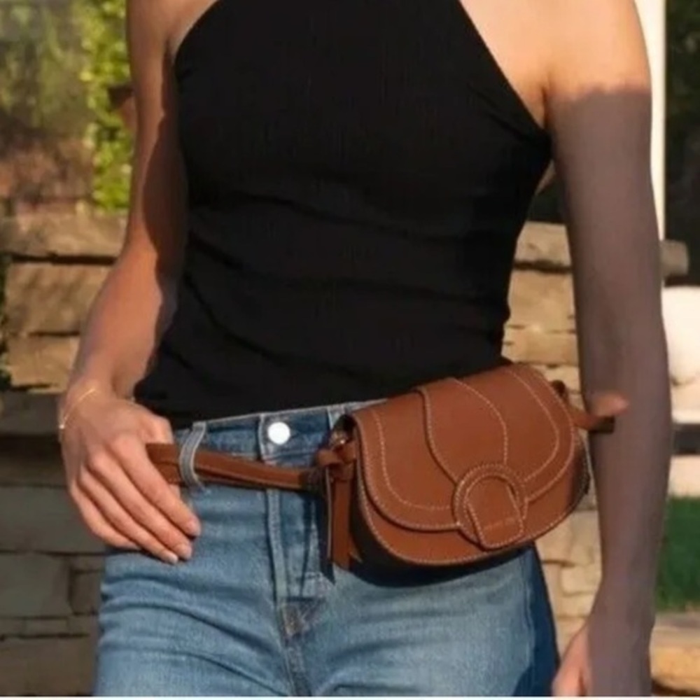 NWT Rachel Zoe - Edessi Crossbody and Belt Bag, Brown, Vegan Leather